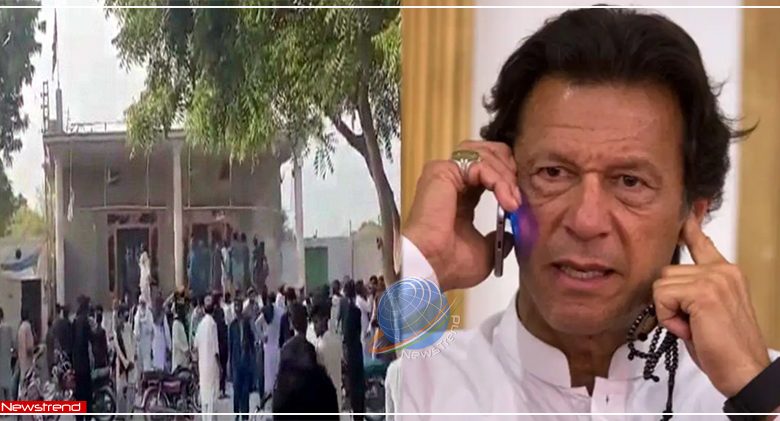 attack on ganesh mandir pak imran khan