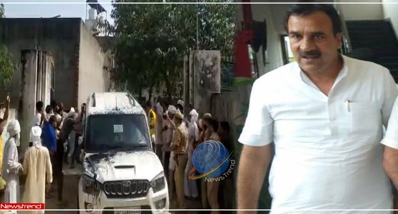 bjp mla umesh malik car attacked in muzaffarnagar