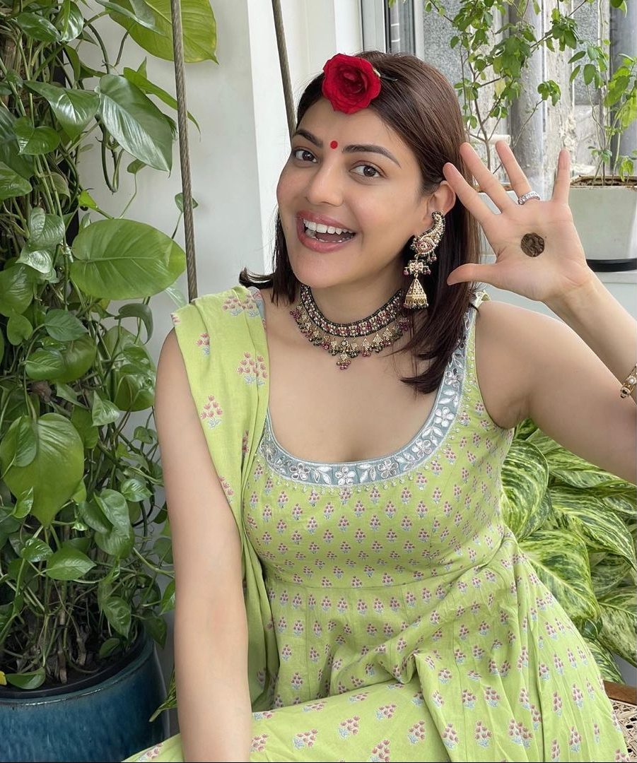 kajal aggarwal hariyali teej