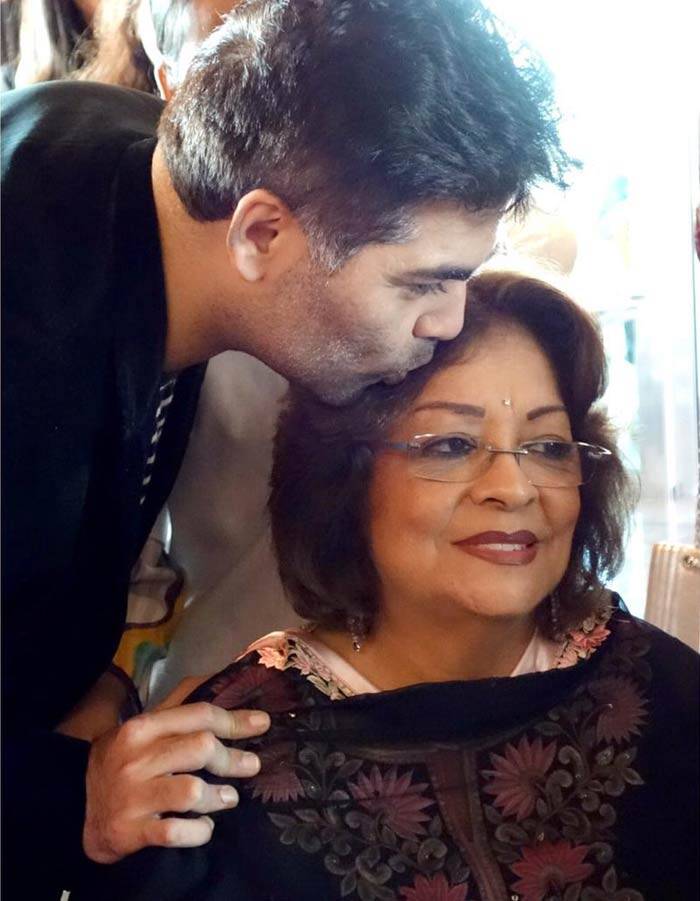 karan johar mother 