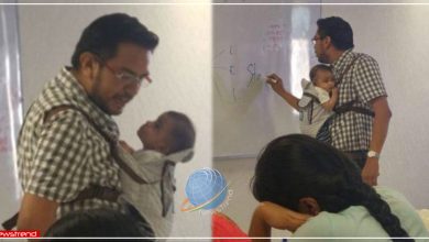 teacher college newborn baby