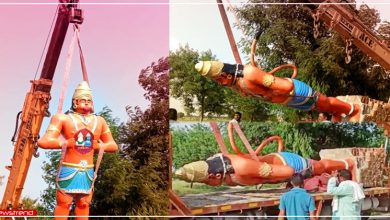 jewar airport hanuman statue