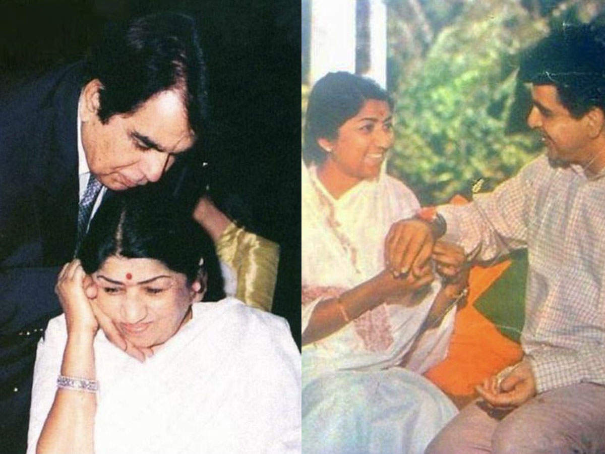 lata mangeshkar and dilip kumar 