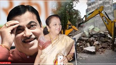 nitin gadkari bulldozered