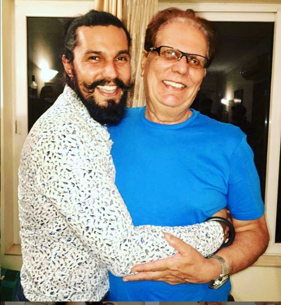 randeep hooda with father ranbir hooda