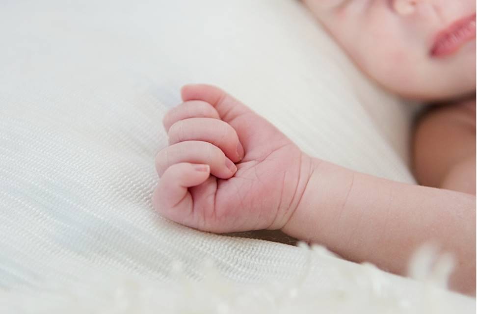 baby girl hand