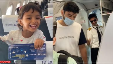 little girl reaction after seeing her pilot father-in-flight-viral-video-daughter-first-flight-with-papa