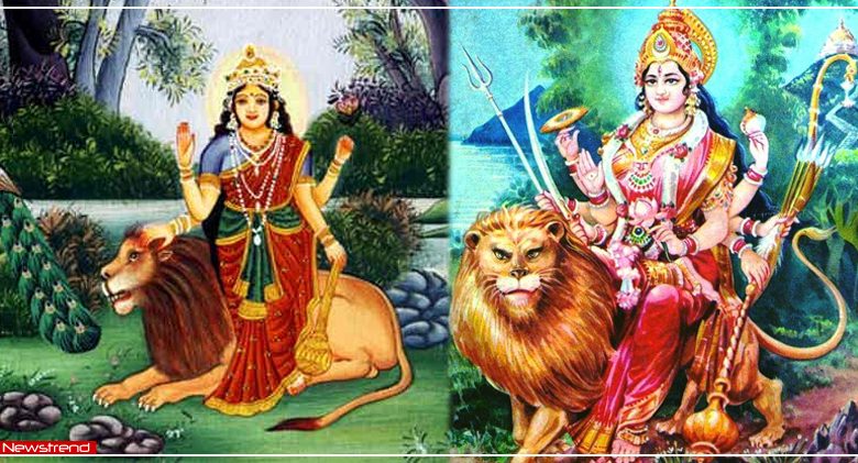 maa durga vahan sher