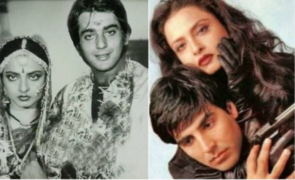 rekha and akshay and sanjay dutt