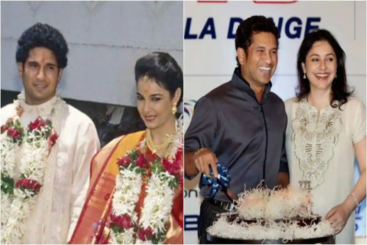 sachin tendulkar with wife