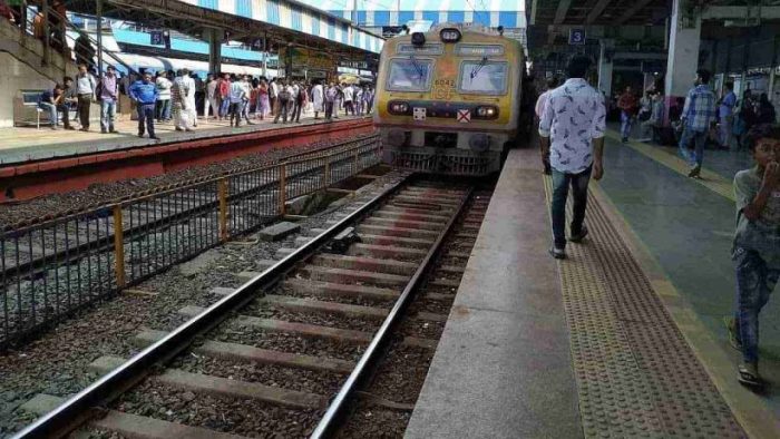 Engines at railway station