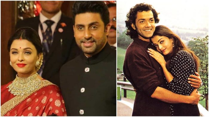 aishwarya rai and abhishek bachchan and bobby deol