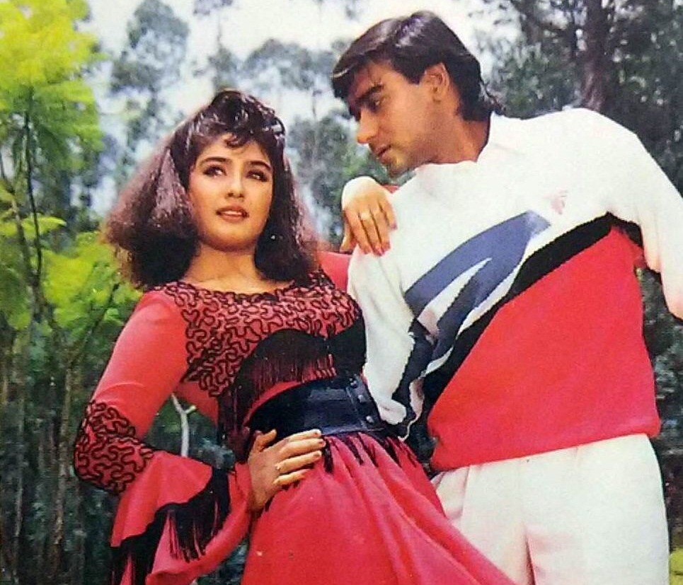 ajay devgn and raveena tandon