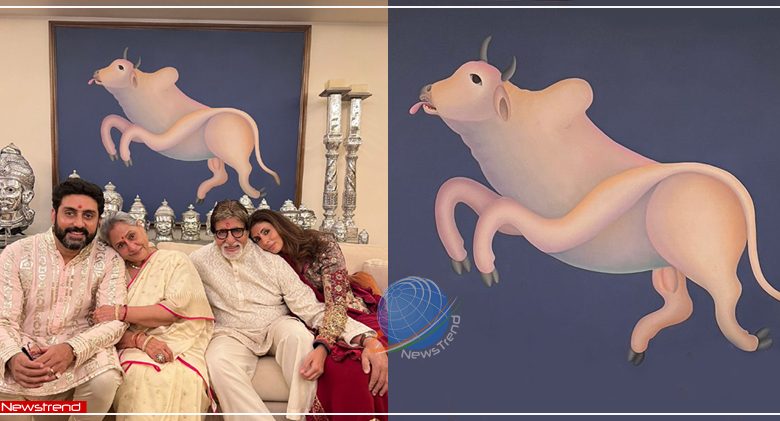 amitabh bachchan house cow painting