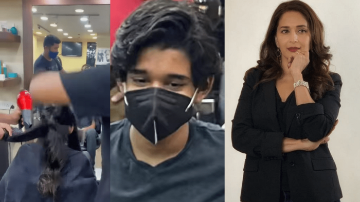 madhuri dixit son ryan donate hair