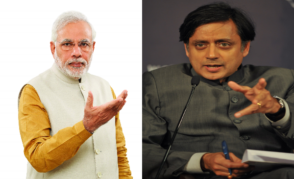 shashi tharoor and pm modi