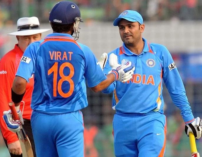 virendra sehwag and virat kohli