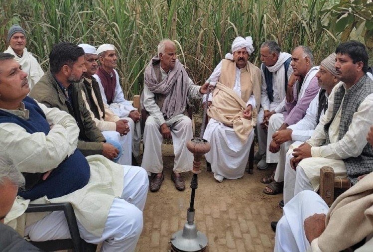 Naresh Tikait in Baghpat