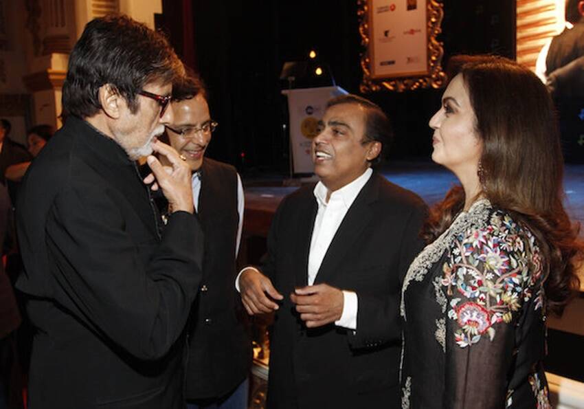 Mukesh Ambani Amitabh Bachchan