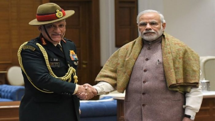 Bipin Rawat And Pm Modi