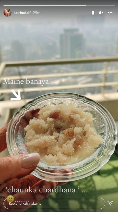 Katrina Kaif made sweet dish