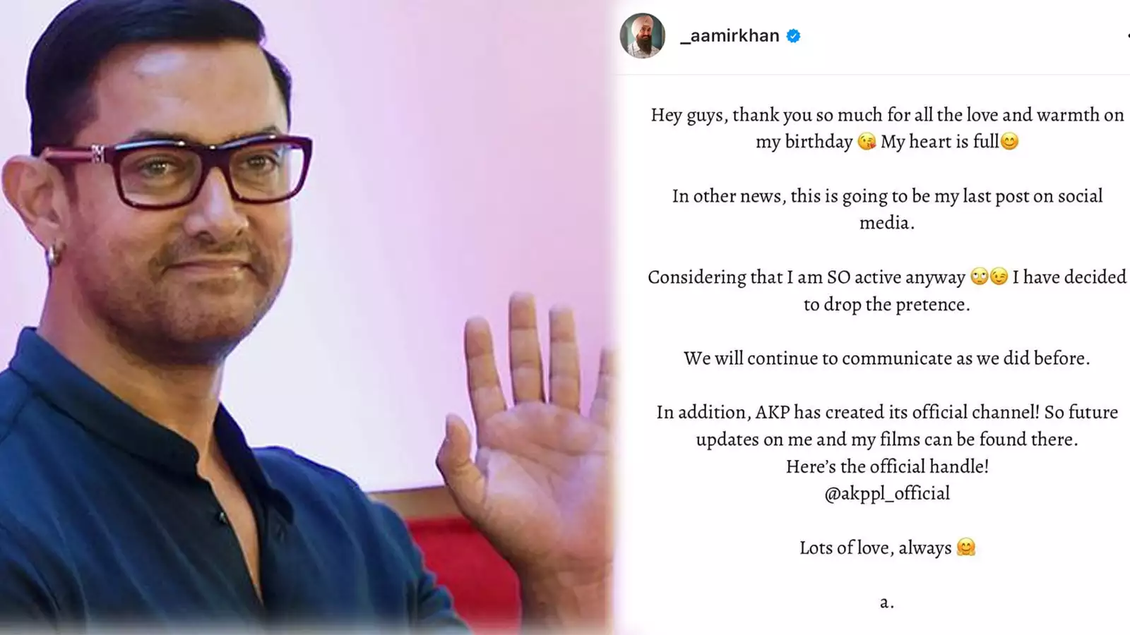 aamir khan social media