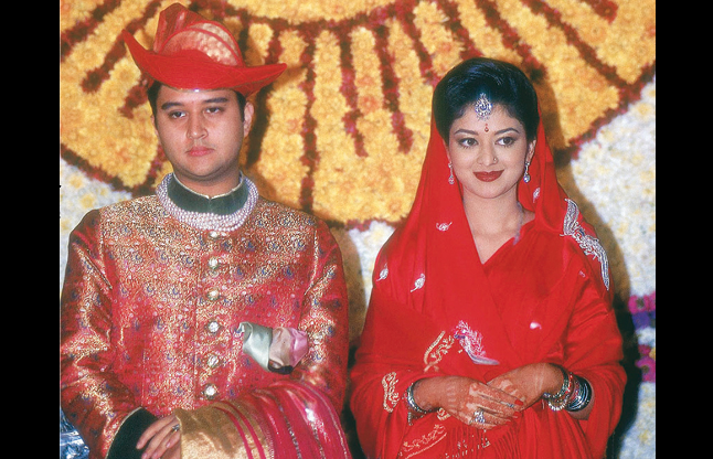 jyotiraditya scindia and priyadarshini raje