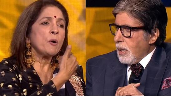 kbc 13 neena gupta and gajraj rao