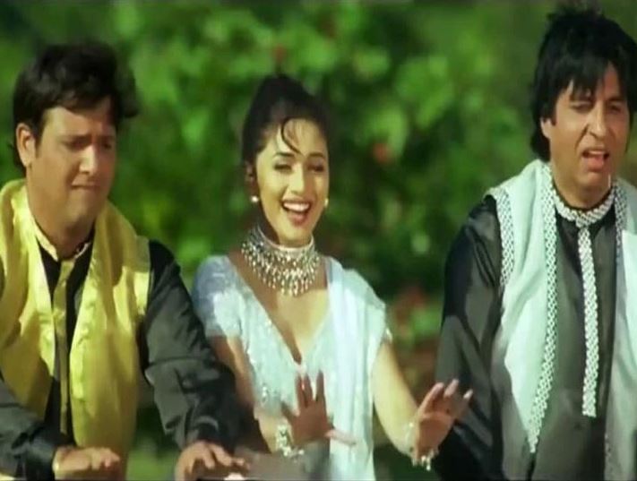 madhuri dixit govinda and amitabh bachchan