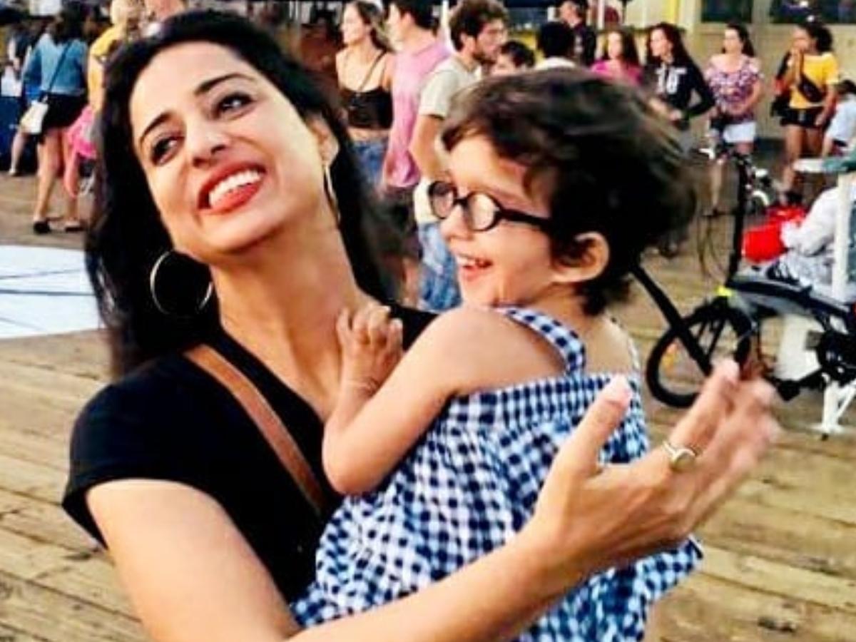 mahi gill with daughter