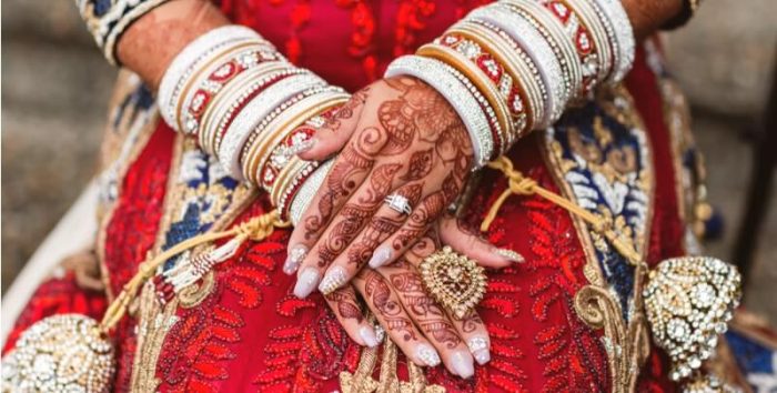 marriage india bride hand