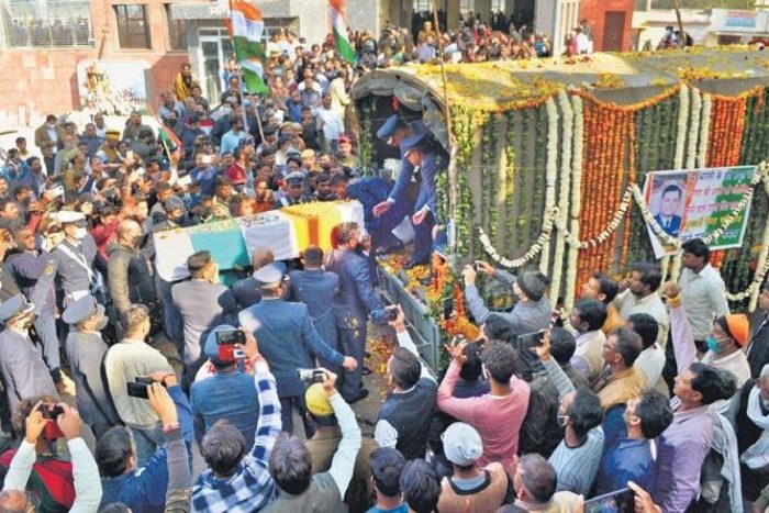 martyr kuldeep rao funeral wife yashwani