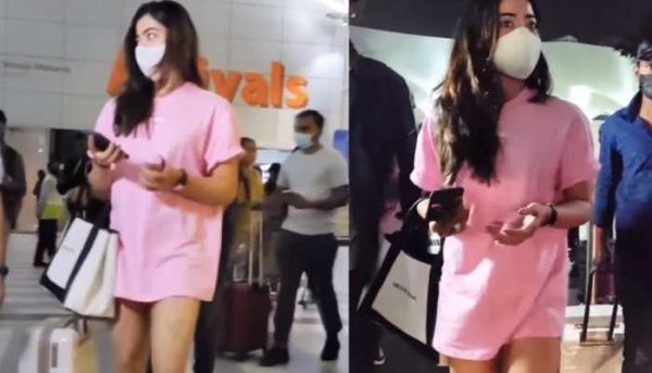 rashmika mandana trolled due to short dress