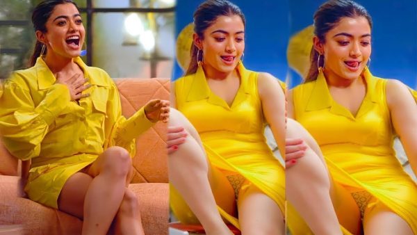 rashmika mandana trolled due to short dress