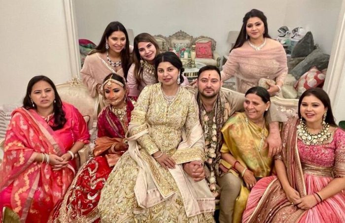 tejashwi-yadav family in wedding 