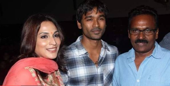 dhanush and aishwarya with kasthuri raja