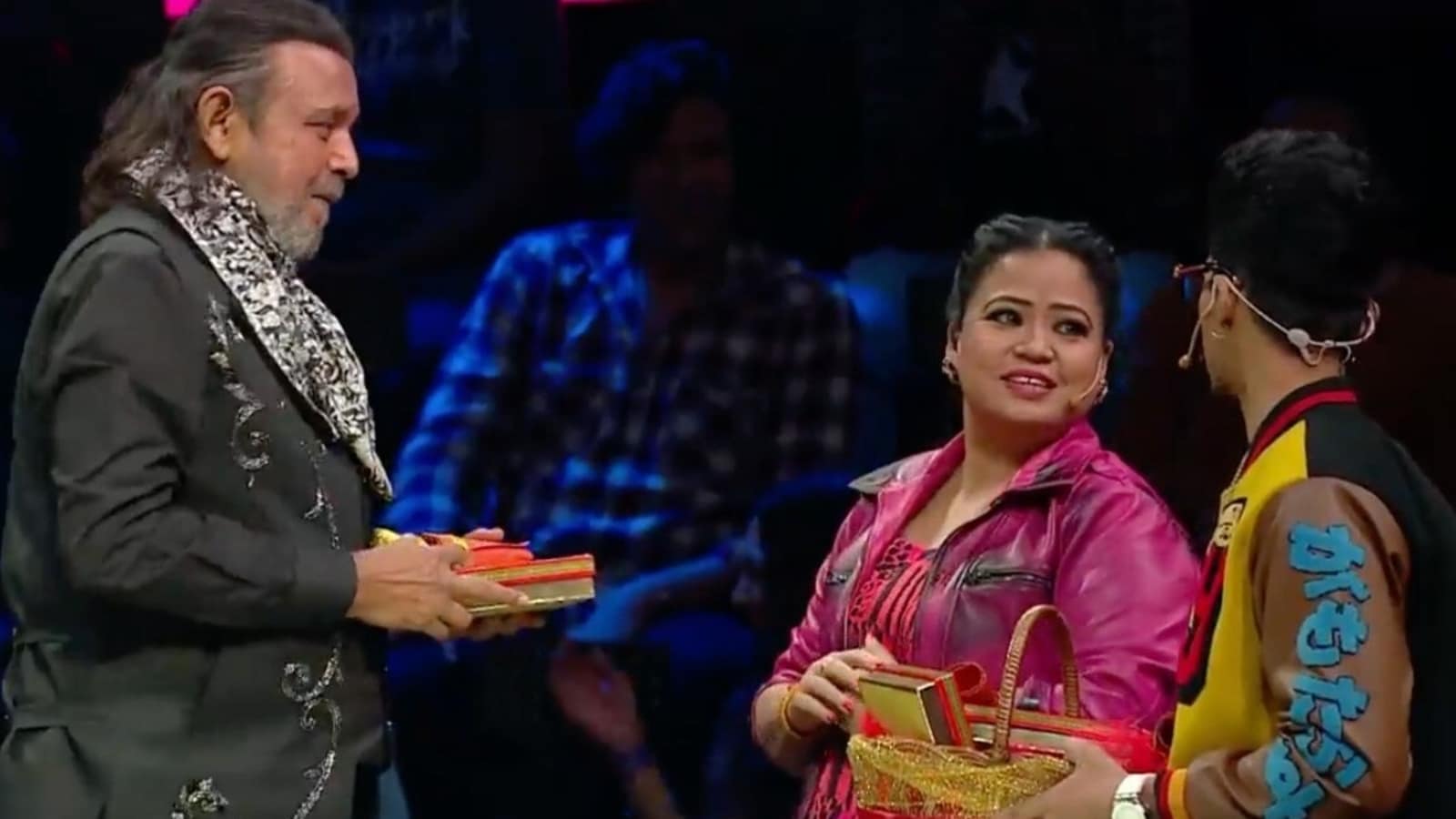 mithun chakraborty and bharti singh 