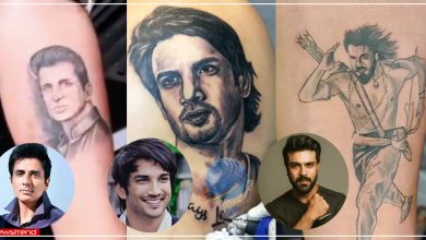 sonu sood ram charan sushant singh rajput fan tattoo