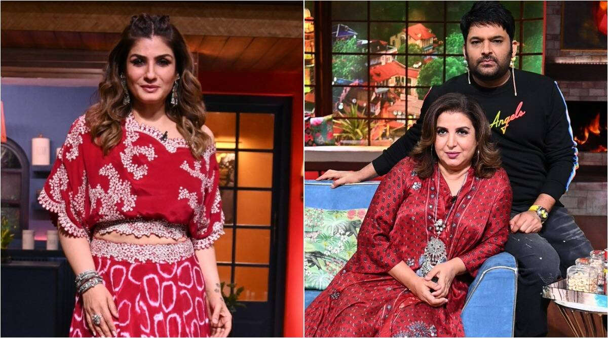 the kapil sharma show raveena tandon and farah khan