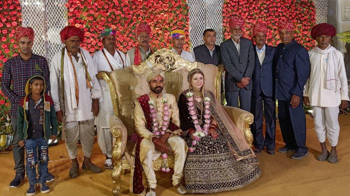 German girl married Rajasthani boy 