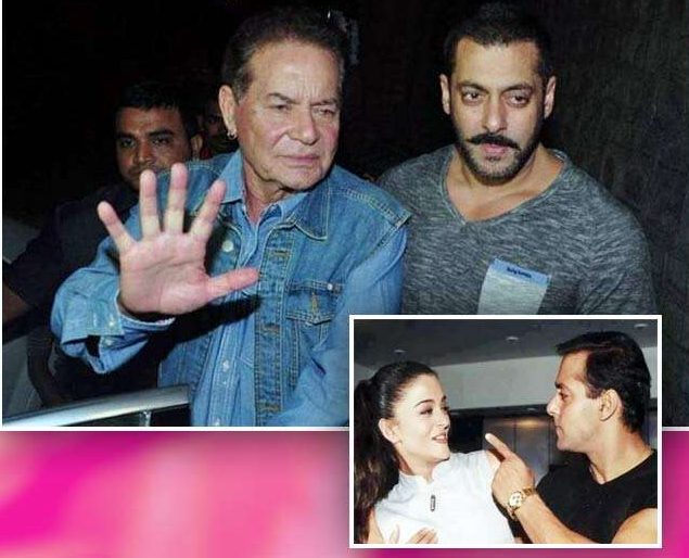 aishwarya rai bachchan and salman khan and salim khan