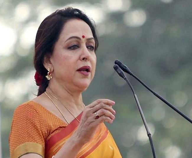 hema malini and mulayam singh yadav