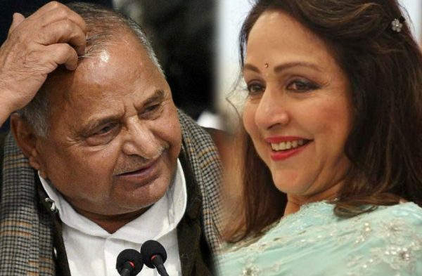 hema malini and mulayam singh yadav