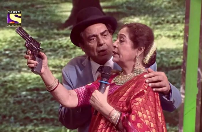 india's got talent dharmendra and kirron kher 