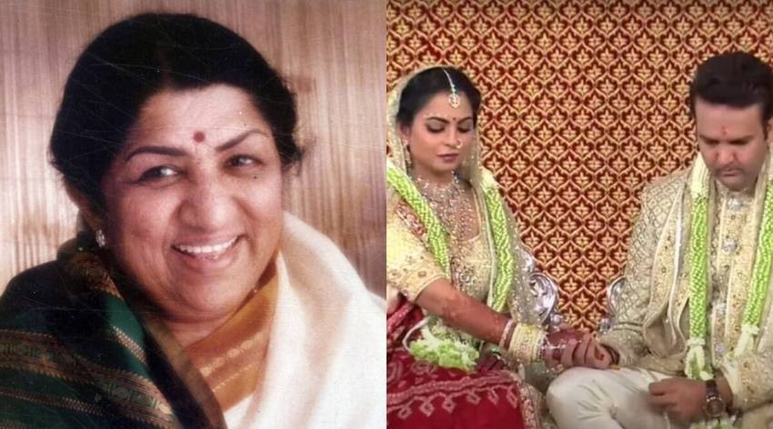 lata ji on isha wedding