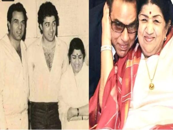 lata mangeshkar and dharmendra