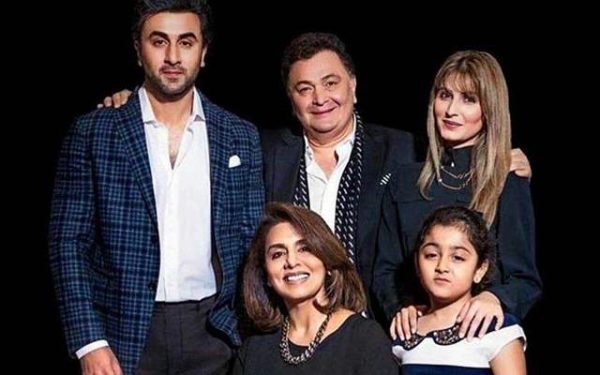 rishi kapoor neetu riddhima and ranbir kapoor