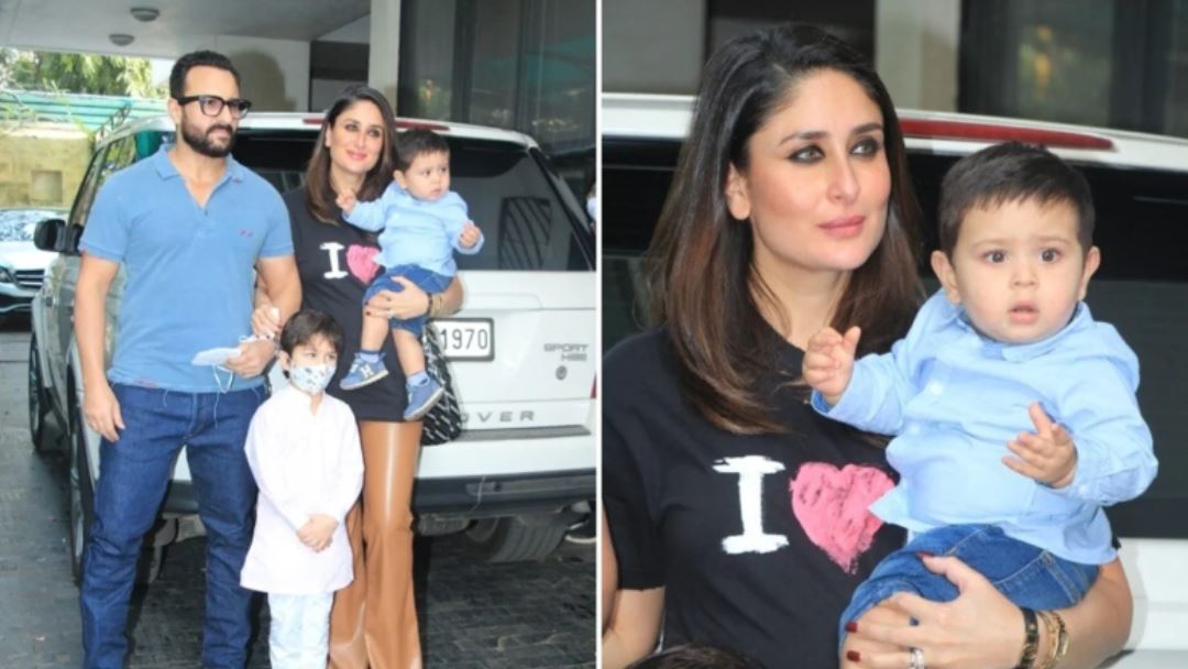 saif ali khan and kareena kapoor with sons