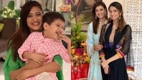 shweta tiwari with son and daughter