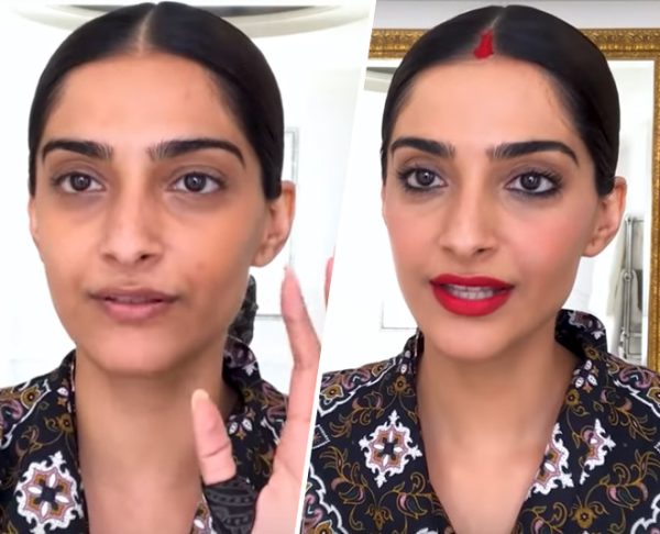 sonam kapoor no makeup look